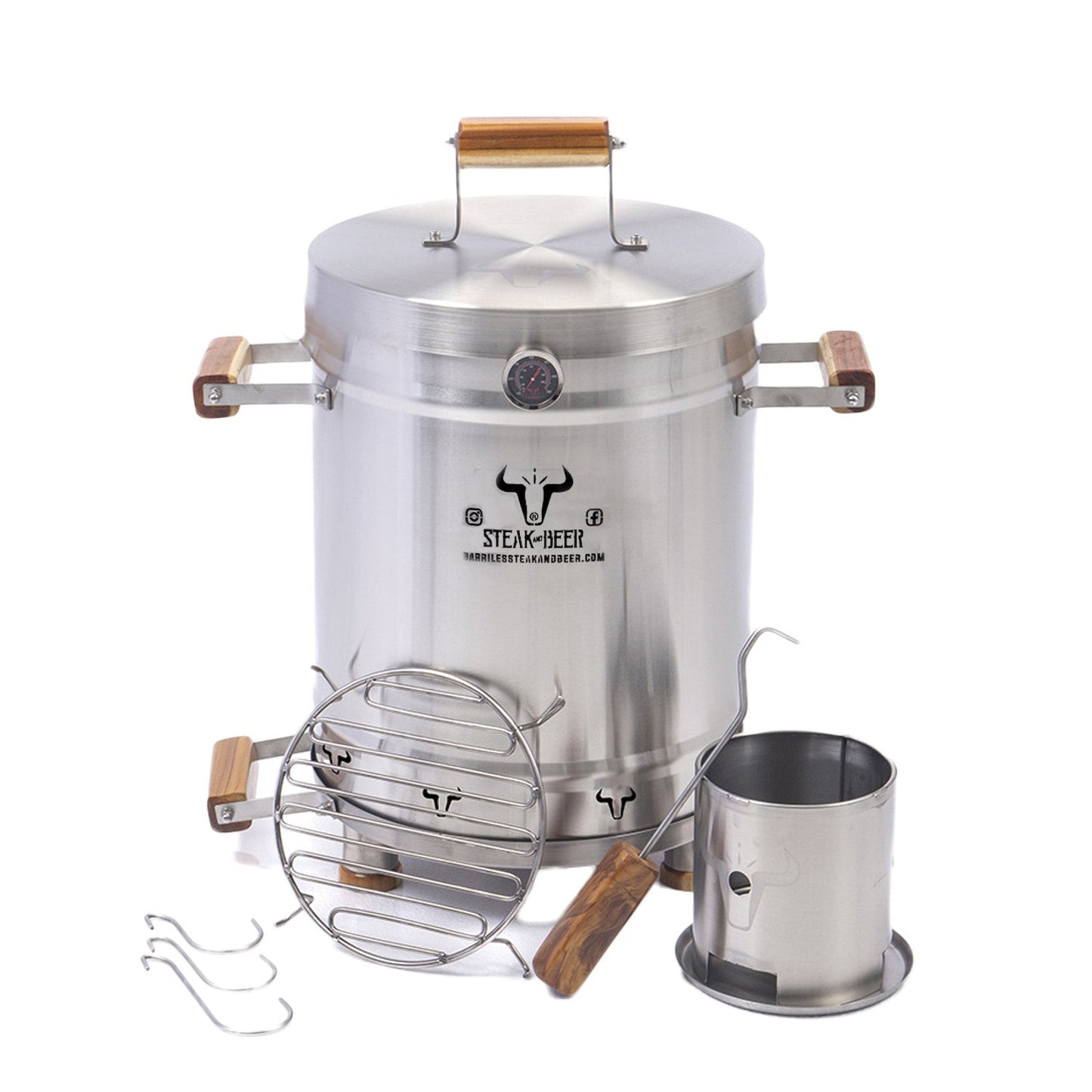 BARRIL ASADOR MEDIANO STEAK AND BEER / En Oferta 35% DCTO - Rapido Hispano
