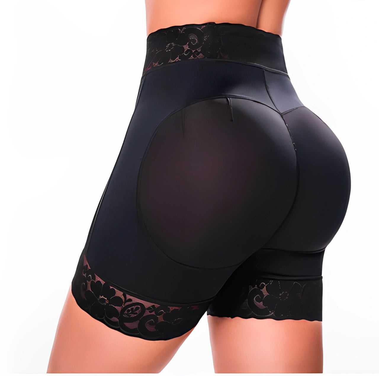 Short de Licra Tiro Alto Levanta cola Control de Abdomen