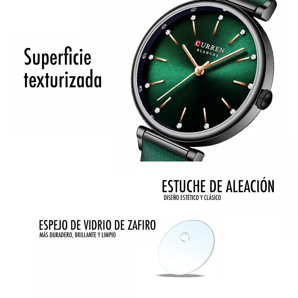 Reloj Curren 9081 Cuero Dama de Negocios