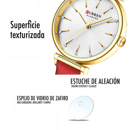 Reloj Curren 9081 Cuero Dama de Negocios