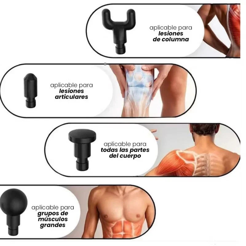 Masajeador Massage Gun Calor Frio