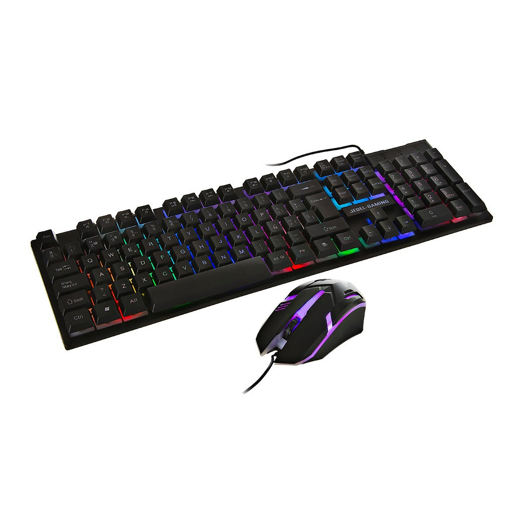 Combo De Teclado Gamer Jedel 4 En 1